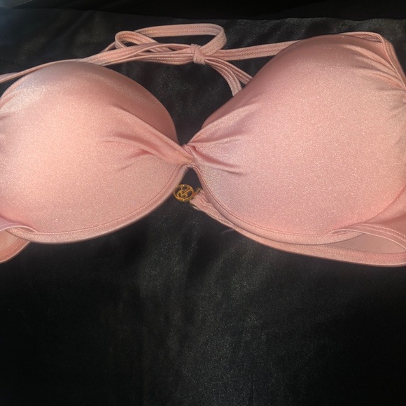 Victoria’s Secret Coral Pink Push Up Halter Bikini - Picture 3 of 13